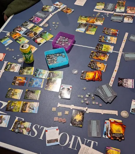 Imperium Horizons table at end of game